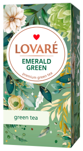 Herbata zielona z dodatkami "Emerald green Tea" Lovare (2g x 24tor)